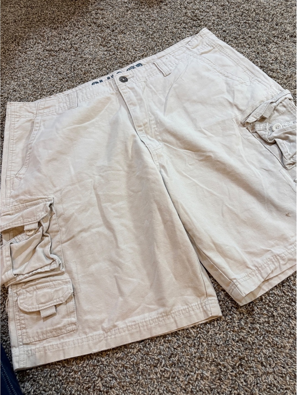 Plugg Beige Cargo Shorts Size 40